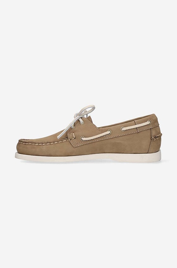 Shoes Sebago Docksides Portland Nubuck BROWN TAUPE 7000GA0 maroon