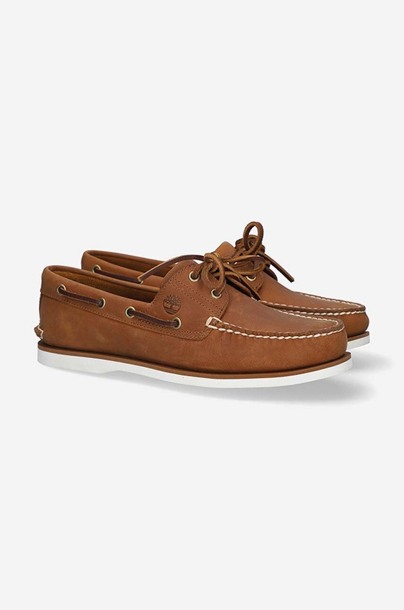 Timberland leather loafers Classic Boat 2 Eye A43V9 brown