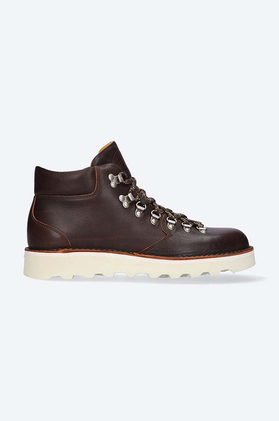 Fracap leather shoes SAM grain leather brown SAM.A924