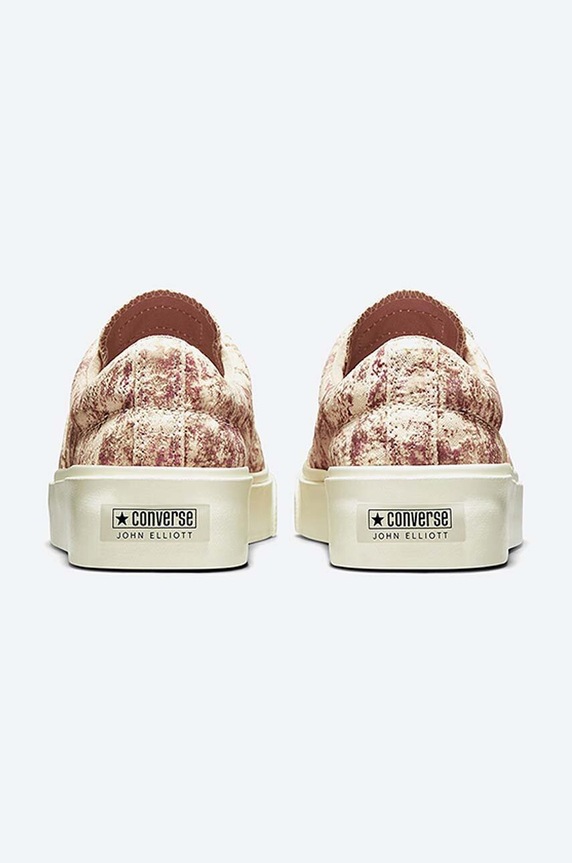 Tenişi Converse John Elliott x Skid Grip 'Antique White Brown' 172577C maro