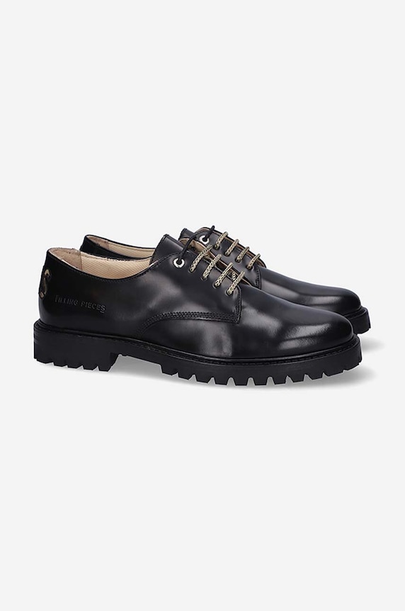 Filling Pieces półbuty skórzane Caribbean Dress Up 14628251861 czarny