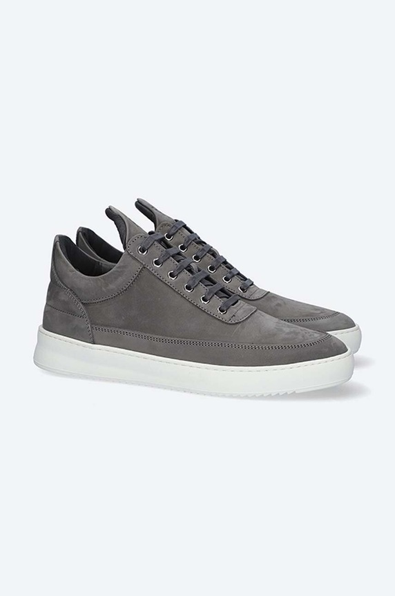 Filling Pieces suede sneakers Low Top Ripple Nubuck gray 25122842002