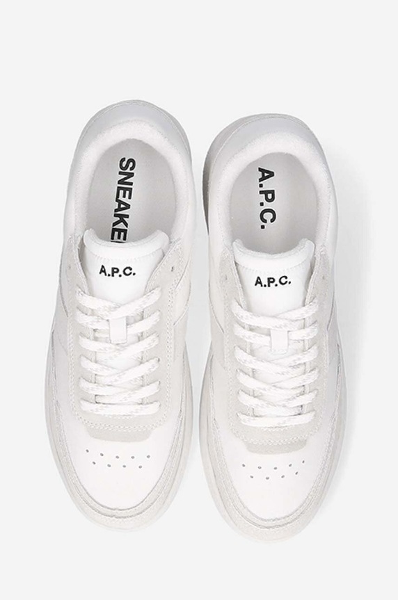 A.P.C. sneakers in pelle Plain bianco PUAAW.M56112