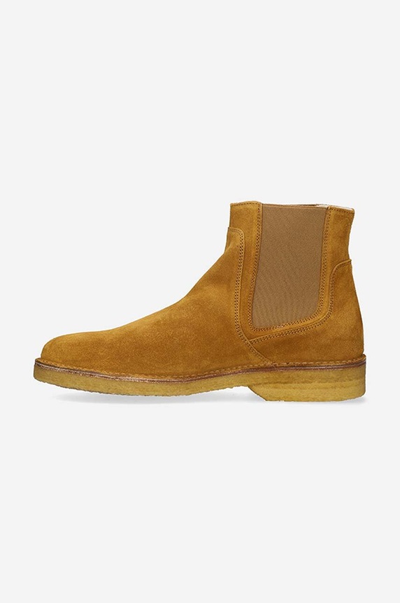Cipők A.P.C. magasszárú cipő velúrból Boots Theodore PXBSK.H54252 barna