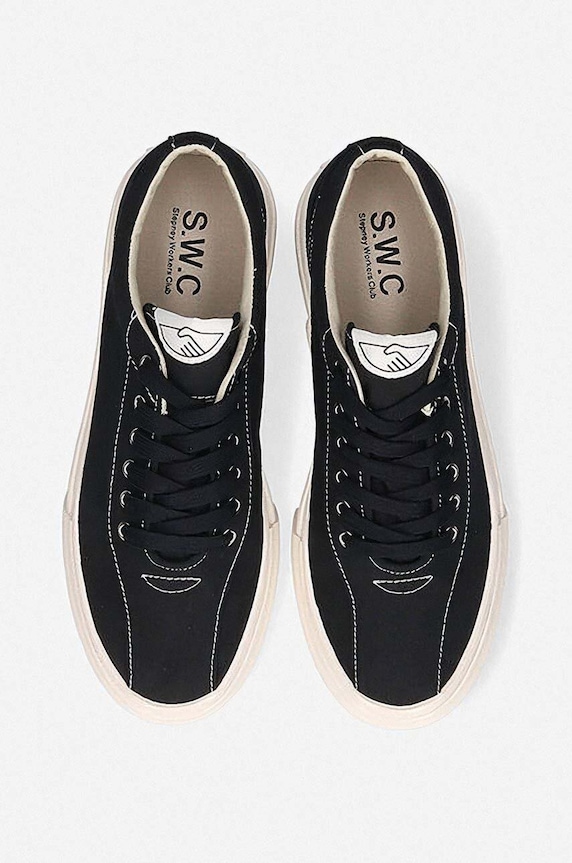 Stepney Workers Club plimsolls Dellow Canvas YA01012 black