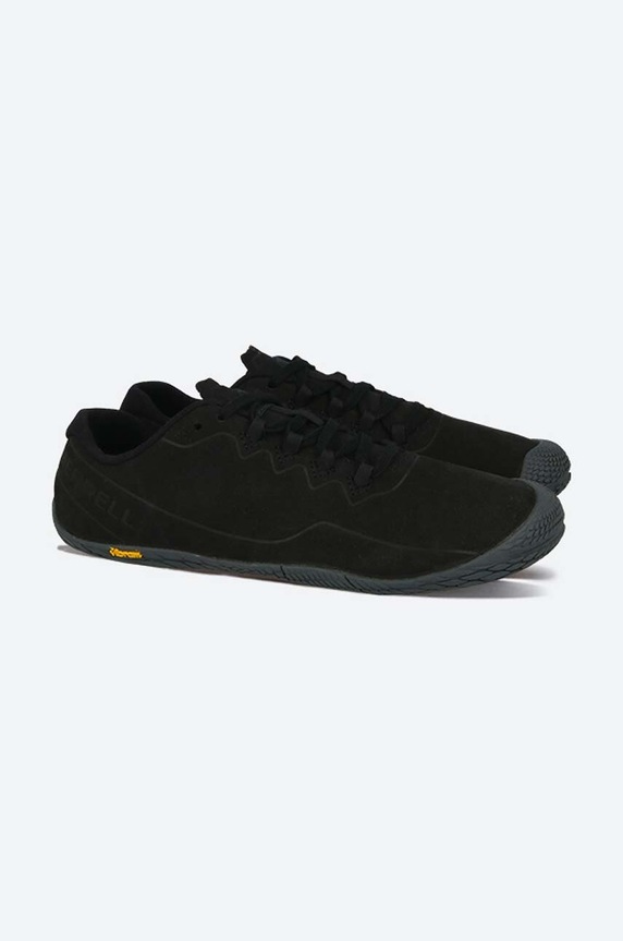 Σουέτ κλειστά παπούτσια Merrell Vapor Glove 3 Luna LTR μαύρο J33599
