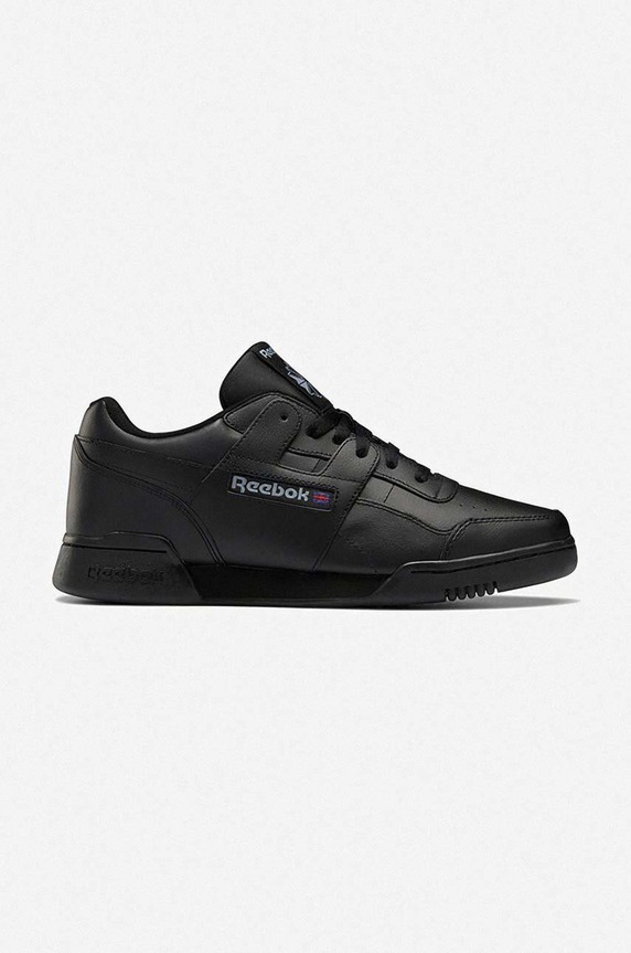 Reebok Classic sneakersy skórzane Workout Plus niska czarny HP5910.100025051