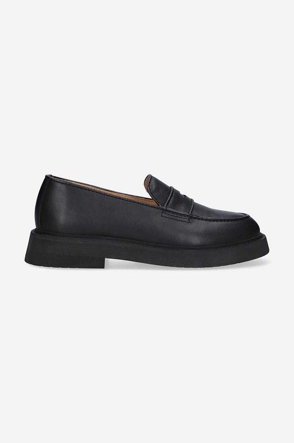 A.P.C. mocasini de piele piele negru PXBAA.H53274