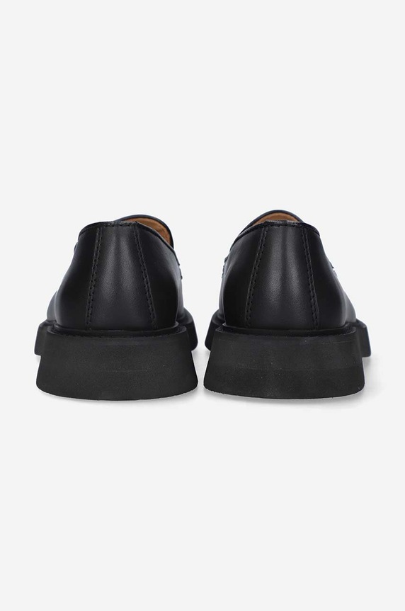 Încălțăminte A.P.C. mocasini de piele PXBAA.H53274 negru