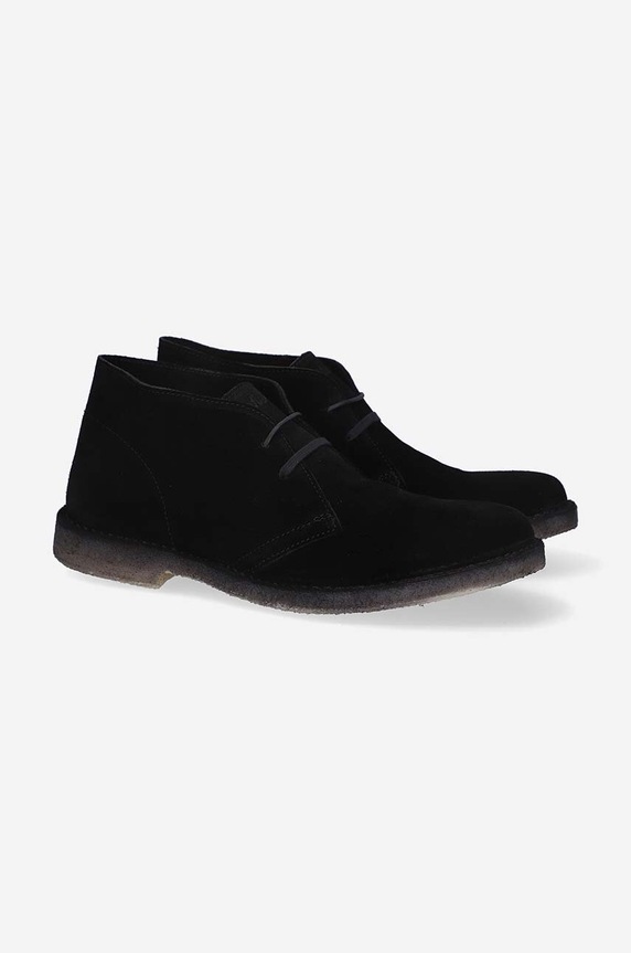 Semišové polobotky Astorflex Desert Boot Uomo DRIFTFLEX 001 DARK CHESTNUT černá DRIFTFLEX.001