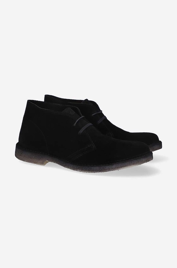 Semišové polobotky Astorflex Desert Boot Uomo DRIFTFLEX 001 DARK CHESTNUT černá DRIFTFLEX.001
