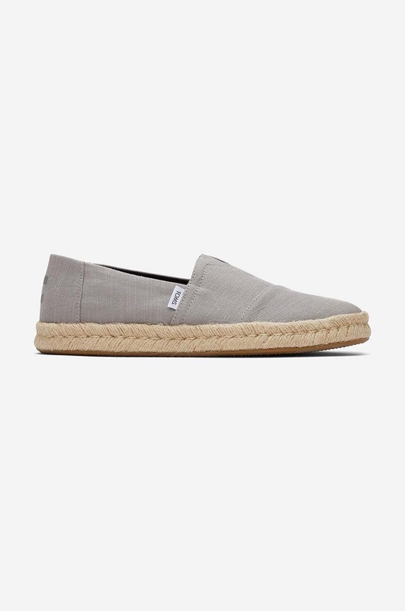 Toms espadrile Alpargata Rope Planet friendly gri 10019866
