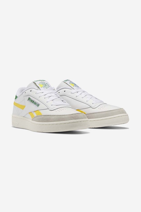 Reebok Classic sneakersy skórzane Club C Revenge skóra zamszowa biały HP3307