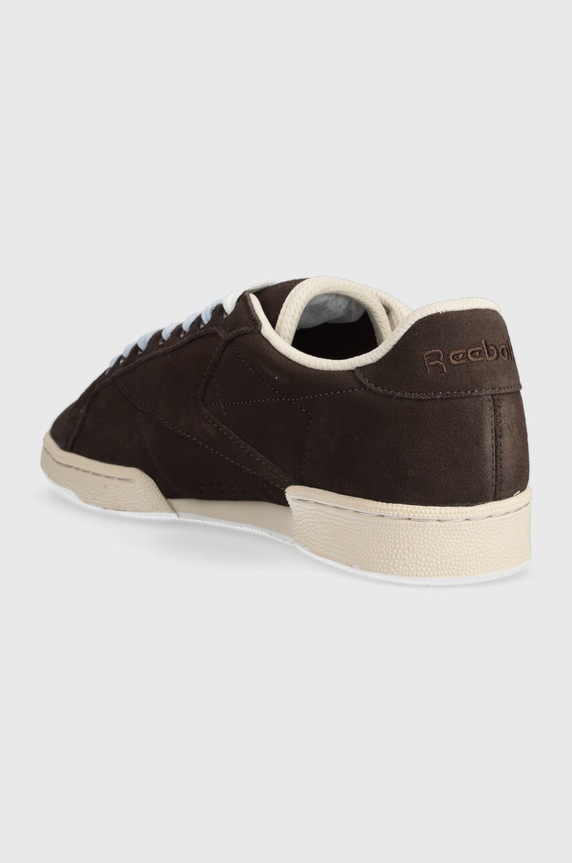 Obuwie Reebok sneakersy zamszowe Club C HP6471 brązowy