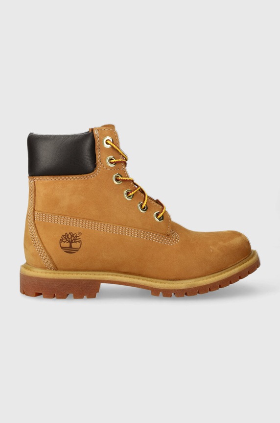 Timberland stivali da motociclista in camoscio non isolato marrone TB010361713