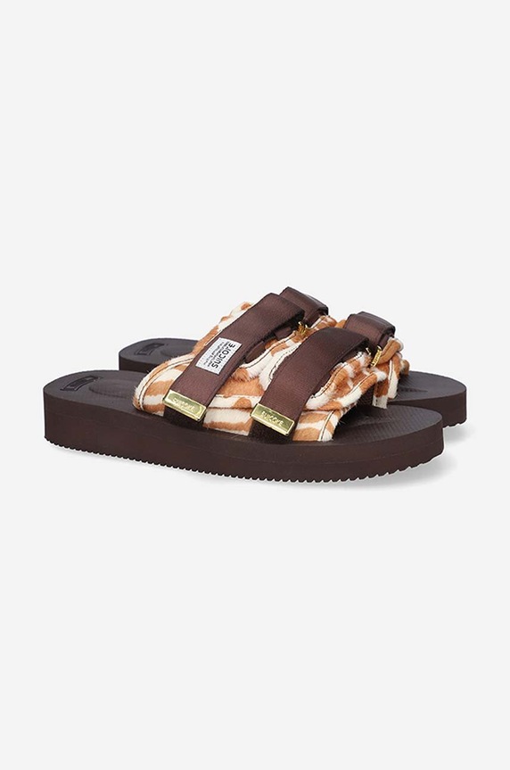 Παντόφλες Suicoke Sandały Suicoke Rubber Sole MOTO-VHL MOTO.VHL καφέ