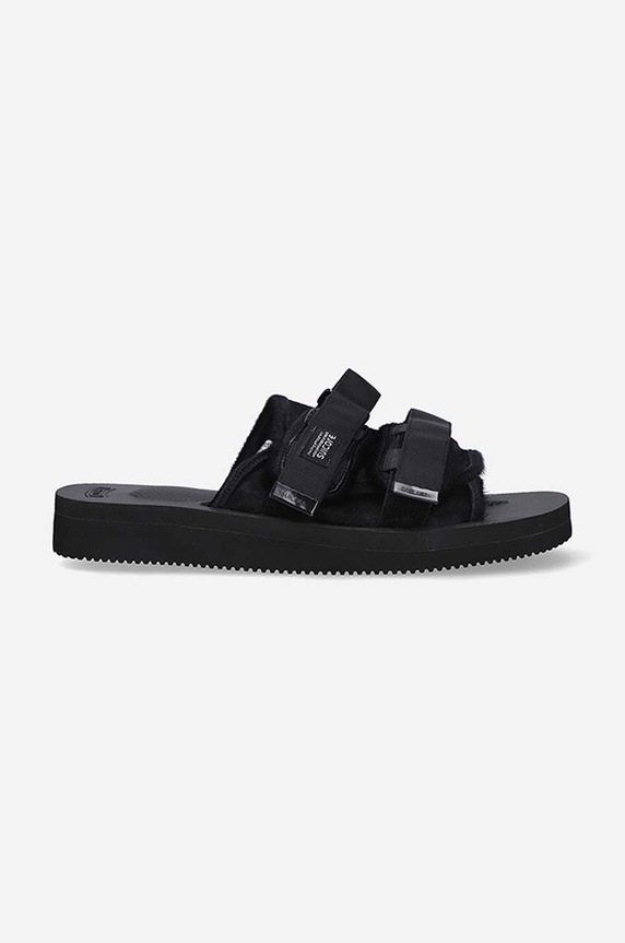 Pantofle Suicoke Rubber Sole MOTO-VHL textilní černá MOTO.VHL