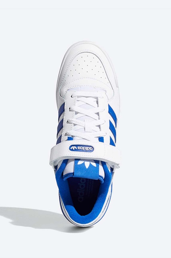 Кожени маратонки adidas Originals Forum Low бял FY7756