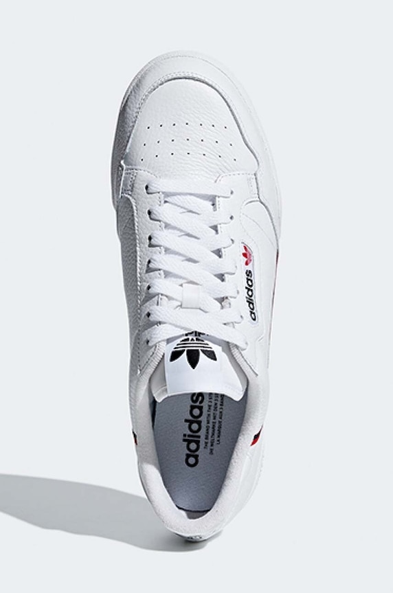 Kožne tenisice adidas Originals Continental 80 bijela G27706