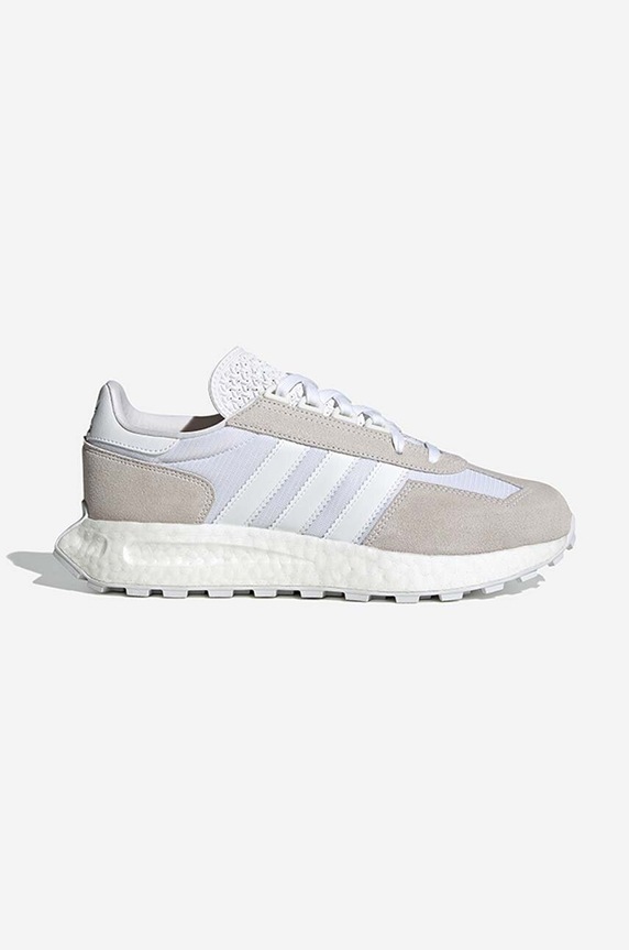 adidas Originals sneakers Retropy E5 piele întoarsă alb GW0562