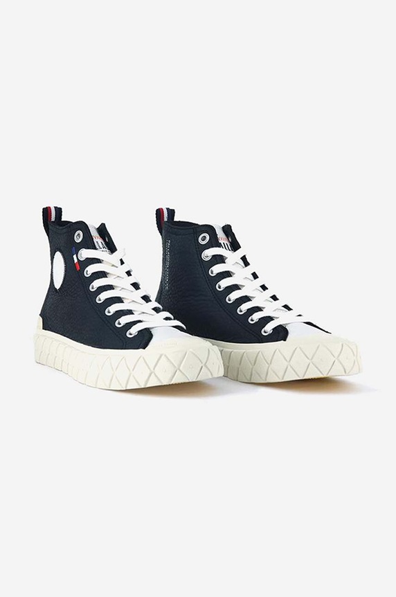 Kožené tenisky Palladium Palla Ace Mid Lth Ul čierna 77174.002.M