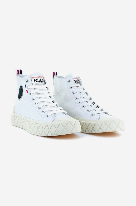 Palladium trampki skórzane Palla Ace Mid Leather UL biały 77174.100.M