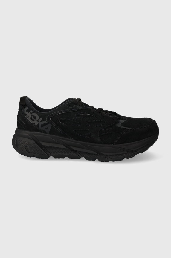 Hoka One One Clifton L Suede Black platform navy 1122571