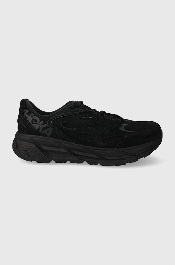 Hoka One One Clifton L Suede Black platform navy 1122571