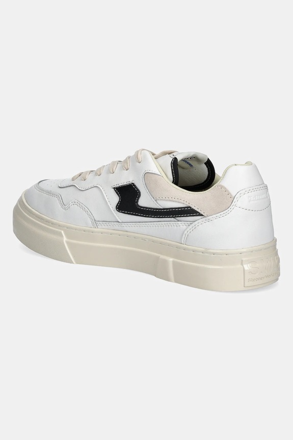 Obuv Kožené tenisky S.W.C Pearl-Strike Leather YA09510 biela