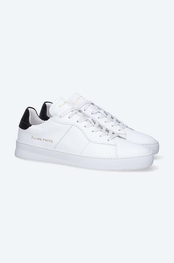 Filling Pieces leather sneakers Court Bianco 89127791861 white