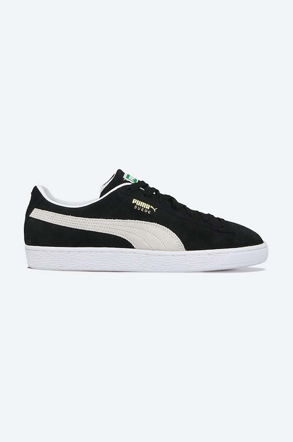 Puma sneakersy zamszowe Classic XXI płaska czarny 374915.01