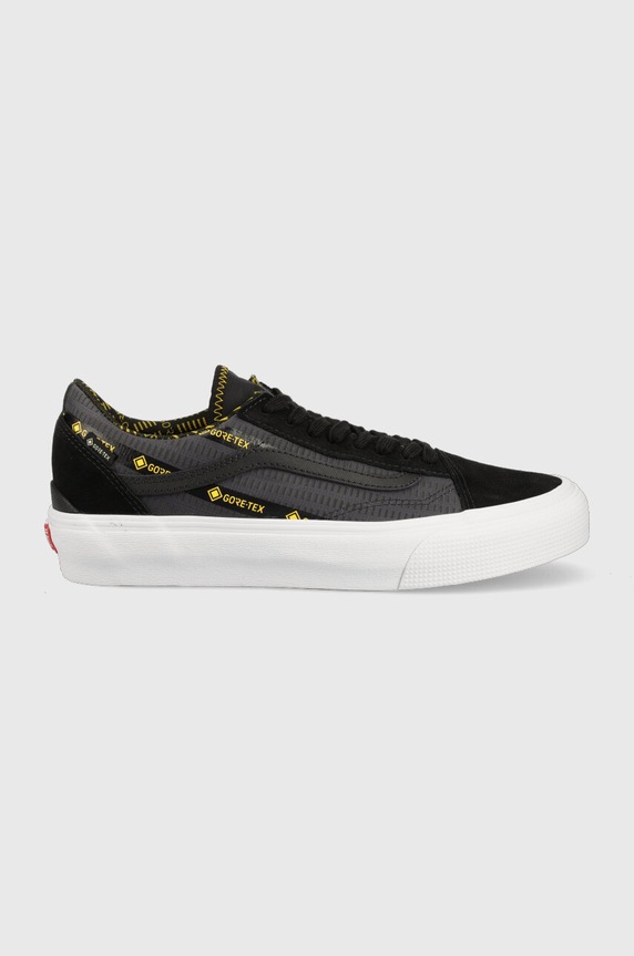 Tenisky Vans Old Skool Gore-tex semišová koža čierna VN0A4V9W2TE