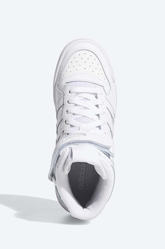Шкіряні кросівки adidas Originals Forum Mid J білий FZ2086