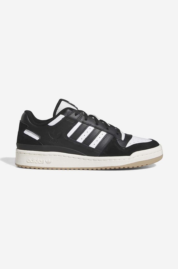adidas Originals sneakers Forum Low piele întoarsă negru ID6857