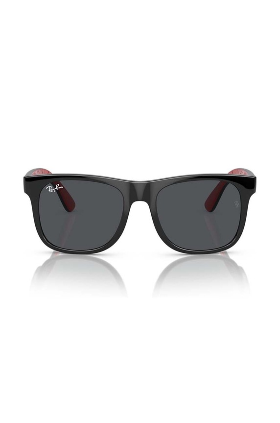 Ray-Ban okulary przeciwsłoneczne dziecięce JUNIOR JUSTIN 0RJ9069S.B czarny AA00