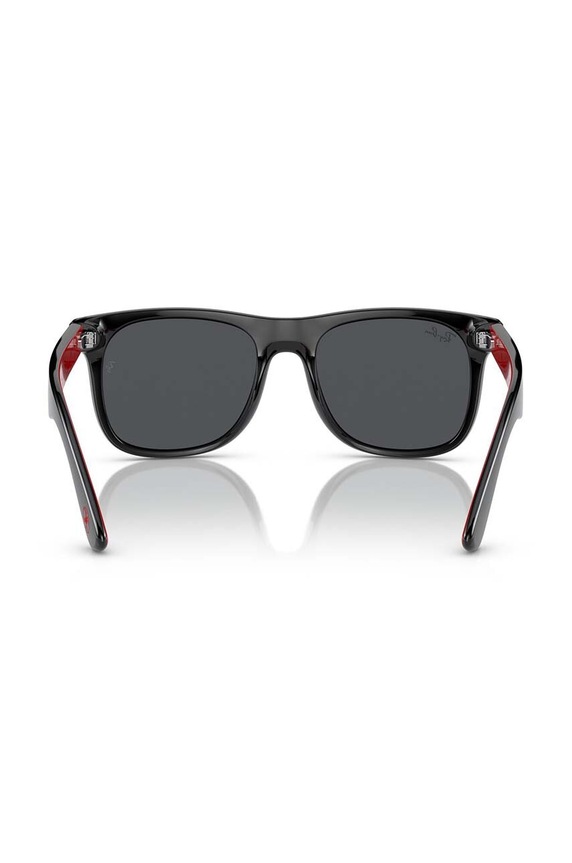 Ray-Ban okulary przeciwsłoneczne dziecięce JUNIOR JUSTIN czarny 0RJ9069S.B