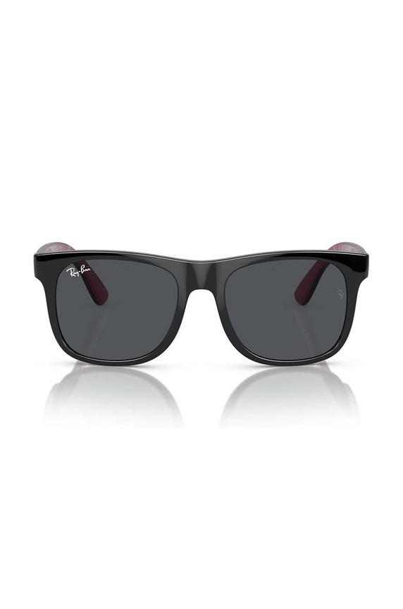 Ray-Ban okulary przeciwsłoneczne dziecięce JUNIOR JUSTIN 0RJ9069S.B czarny AA00