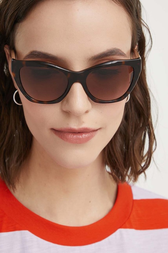 Sunčane naočale Emporio Armani 0EA4176 smeđa AA00