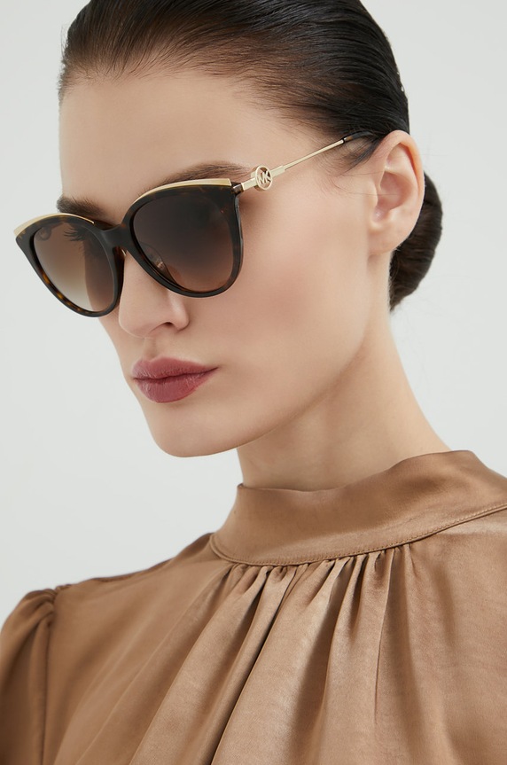 Sluneční brýle Michael Kors hnědá 0MK2162U
