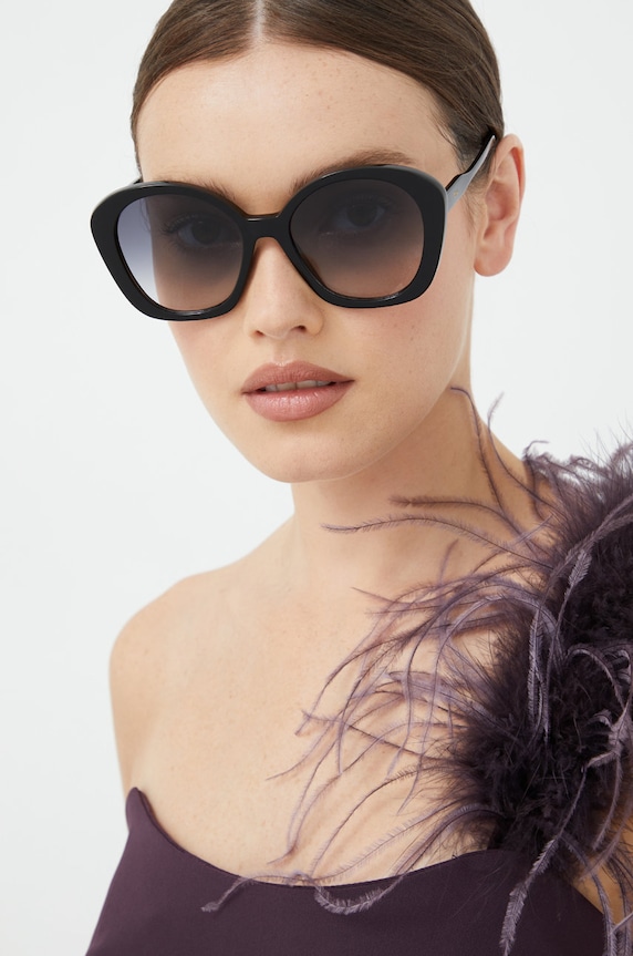 Slnečné okuliare Chloé hladký čierna CH0081S