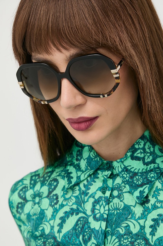 Chloé okulary przeciwsłoneczne gradientowa zielony CH0105S
