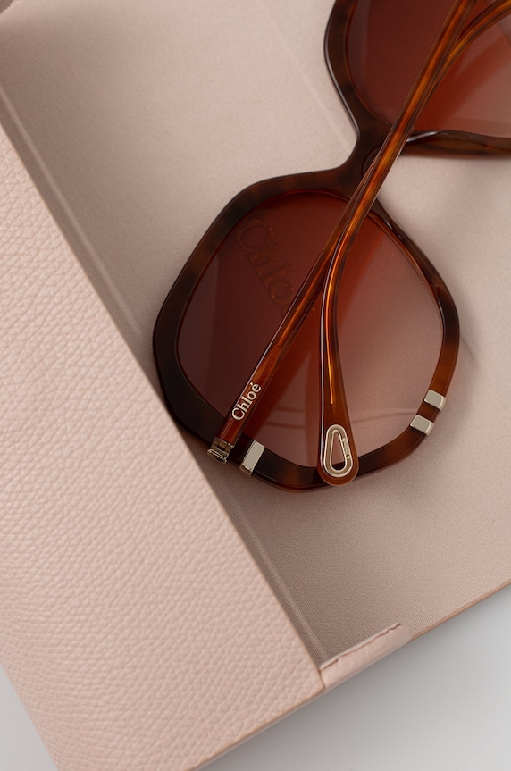 Chloé okulary przeciwsłoneczne CH0105S brązowy