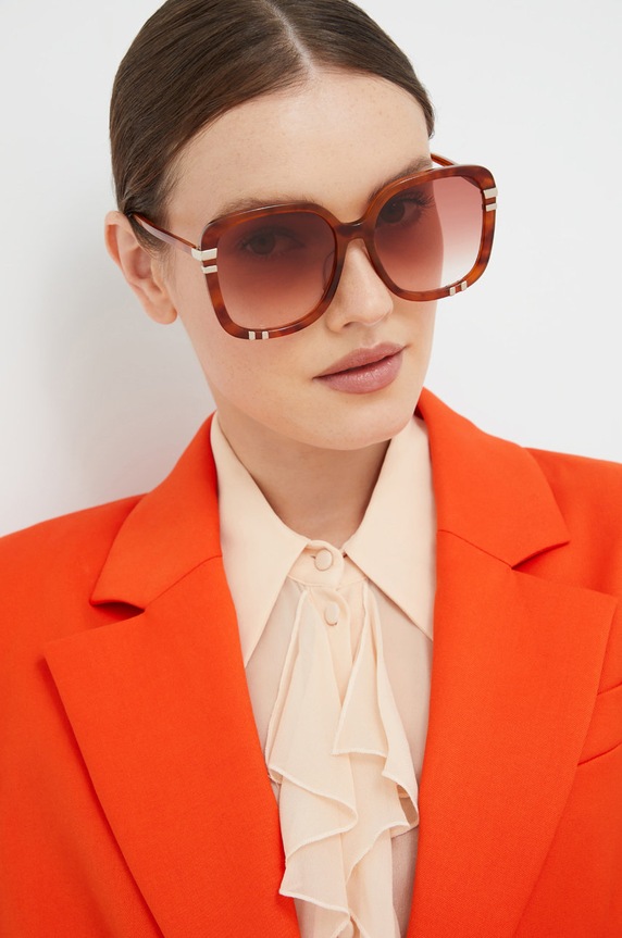 Chloé occhiali da sole sfumata rosa CH0106S