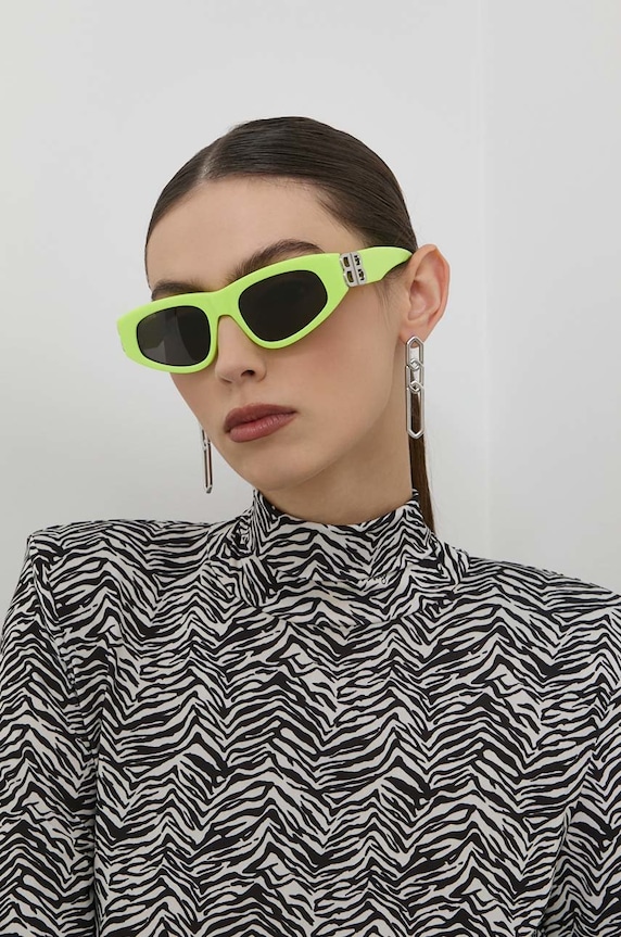 Sončna očala Balenciaga Cat eye zelena BB0095S