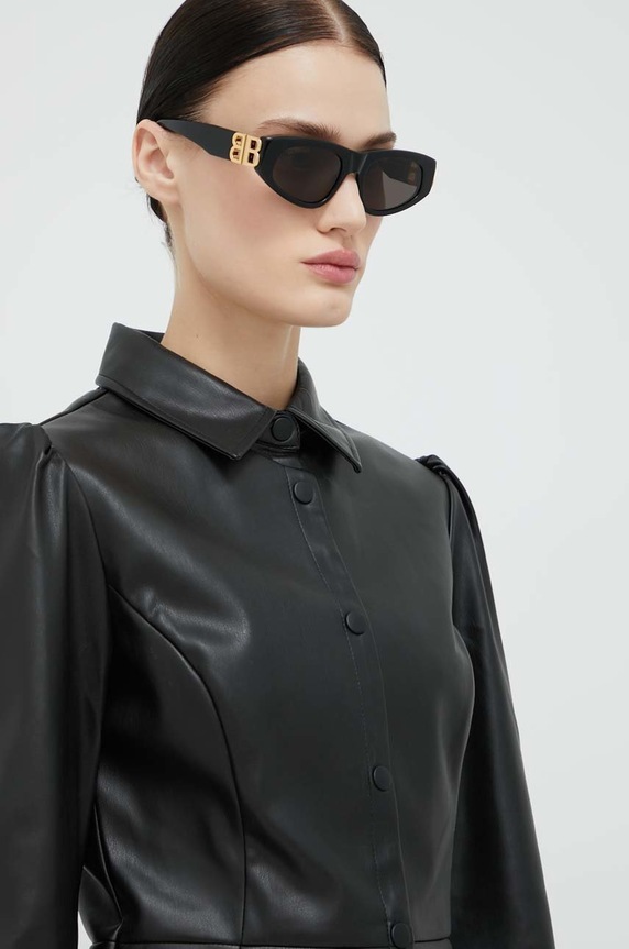 Sluneční brýle Balenciaga BB0095S černá