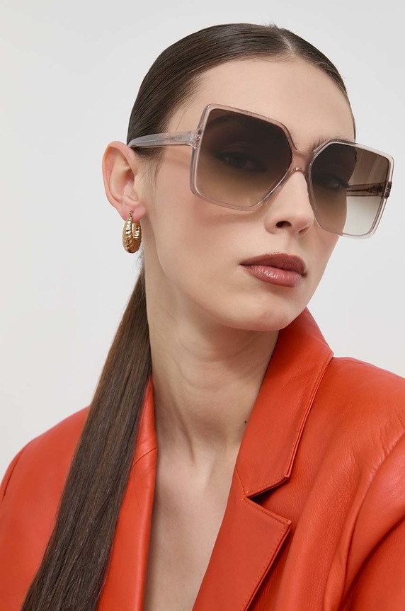 Saint Laurent okulary przeciwsłoneczne BETTY jednolita beżowy SL.232.BETTY