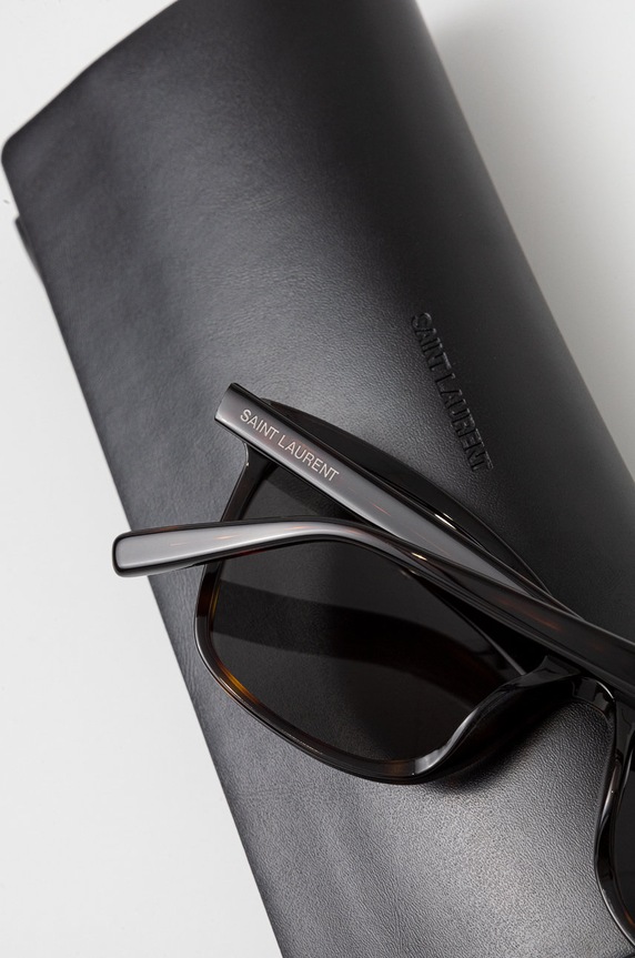 Saint Laurent okulary przeciwsłoneczne brązowy SL.502