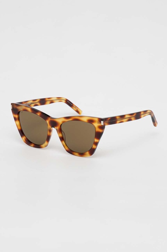 Saint Laurent okulary przeciwsłoneczne KATE SL.214.KATE beżowy AA00