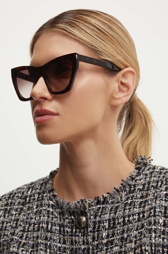 Saint Laurent okulary przeciwsłoneczne KATE gradientowa brązowy SL.214.KATE