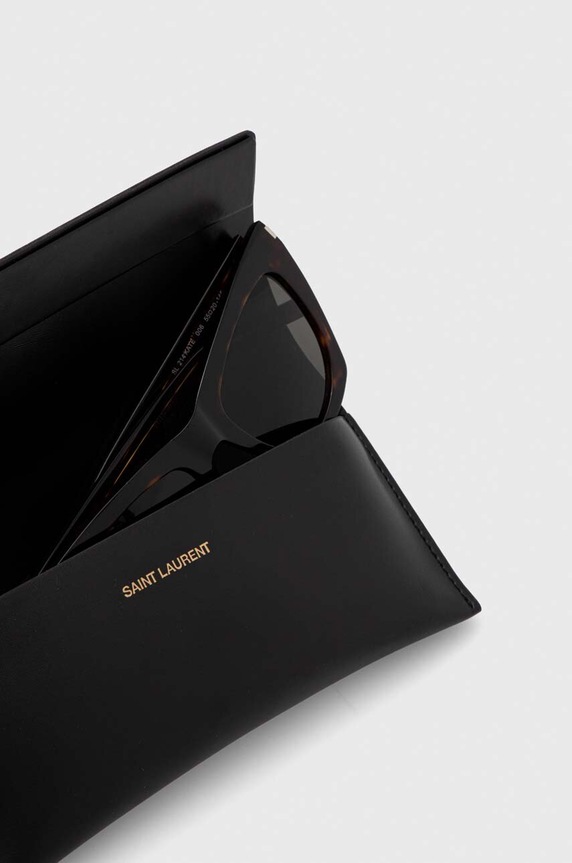 Saint Laurent okulary przeciwsłoneczne KATE brązowy SL.214.KATE